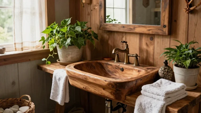 Charming Rustic Bathroom Sink Ideas to Transform Your Space into a Cozy Retreat