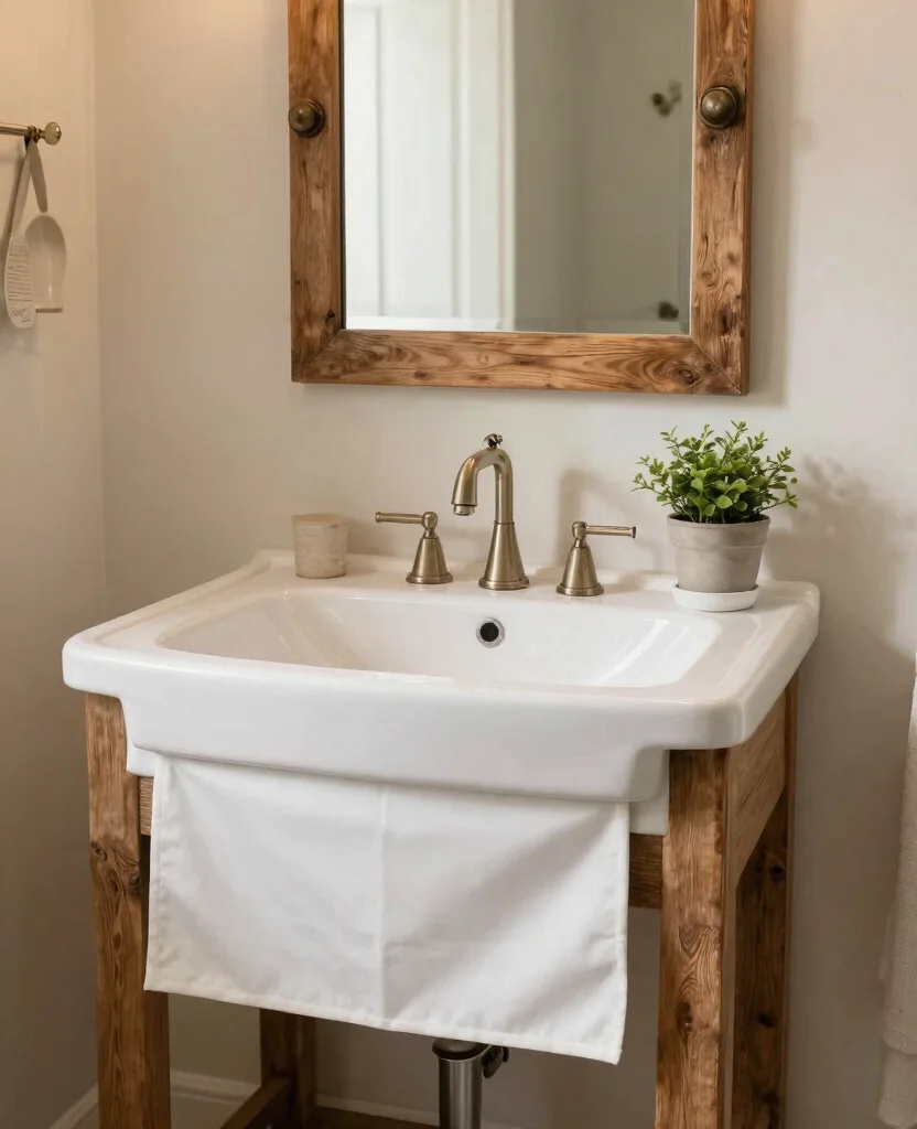 Charming Rustic Bathroom Sink Ideas to Transform Your Space into a Cozy Retreat - 6. Farmhouse Style Sinks: Classic and Cozy 1