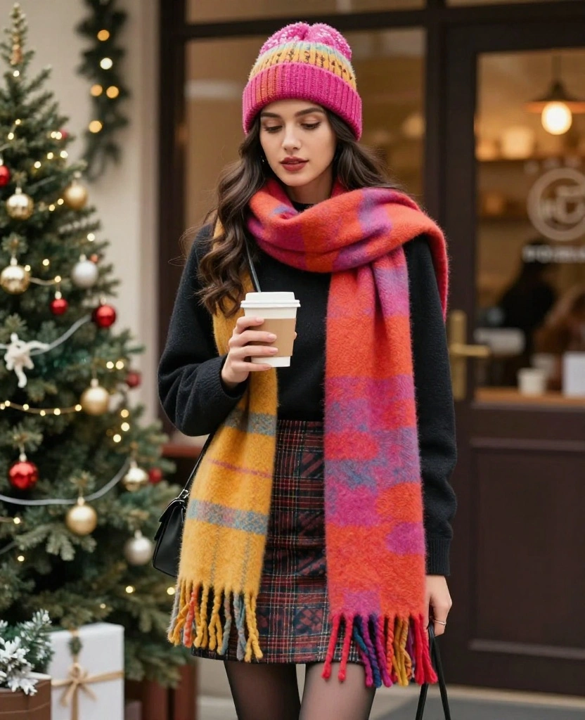 Effortlessly Chic: Style Your Skirt with Tights for the Perfect Winter Look - 9. Seasonal Accessories to Complete the Look 1