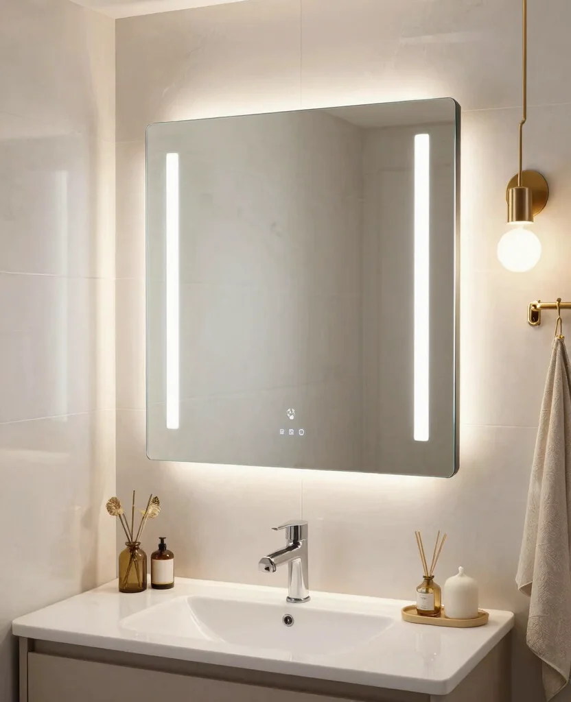 Transform Your Small Bathroom with Modern Luxury Decor Inspiration and Ideas - 8. Smart Mirrors for Style and Function 1