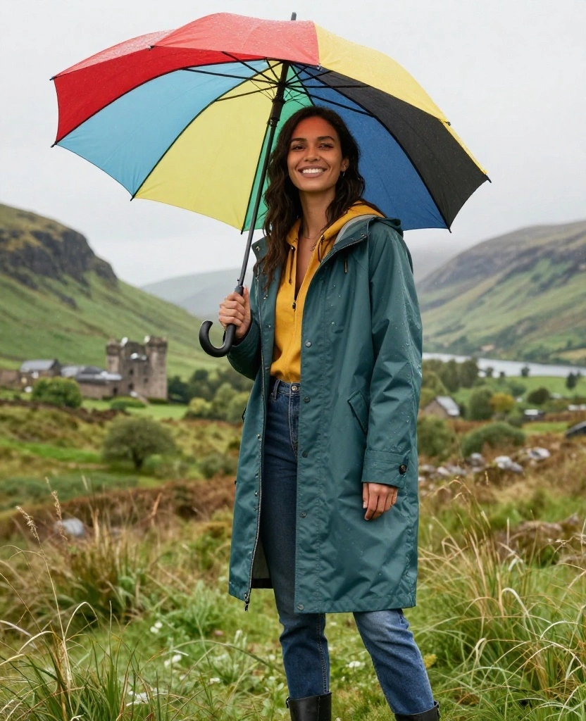 10 Stylish Scotland Outfits for August That Will Turn Heads! - 3. Chic Raincoat for Unexpected Showers 1