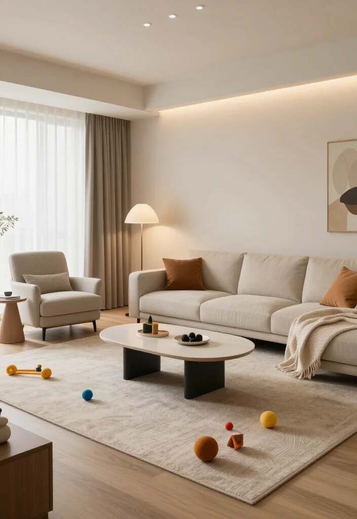 20 Stunning Living Room Decor Ideas That'll Transform Your Space Overnight! - 14. Create Functional Zones 1