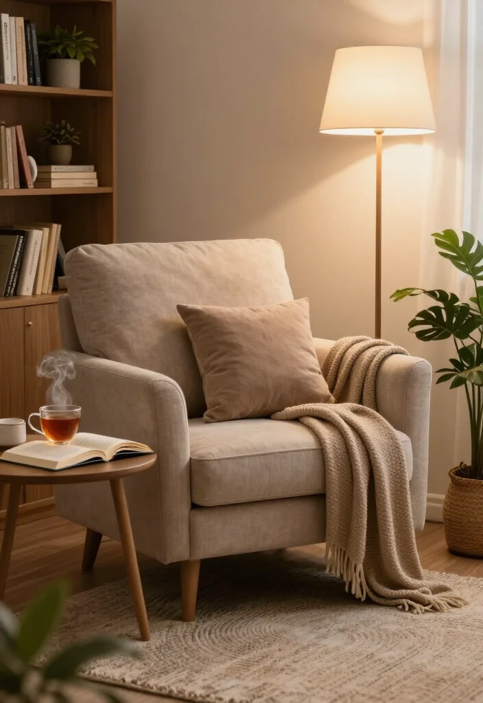 20 Stunning Living Room Decor Ideas That'll Transform Your Space Overnight! - 3. Create a Cozy Reading Nook 1