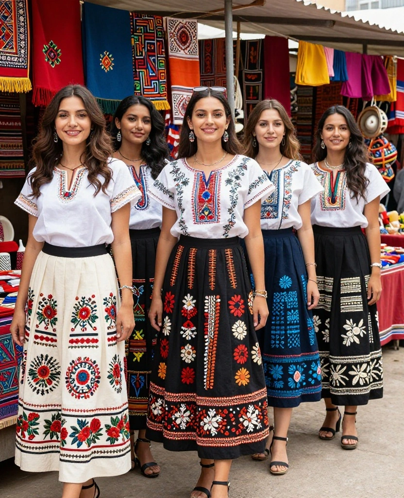 Transform Your Wardrobe with Stunning Skirt Embroidery Ideas to Try This Season - 3. Cultural Inspirations 1