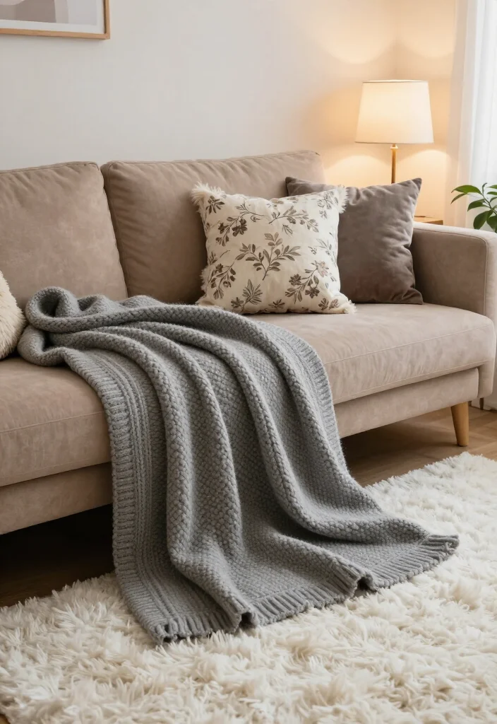 20 Cozy Living Room Ideas That'll Make You Want to Curl Up with a Book! - 1. Layered Textures 1