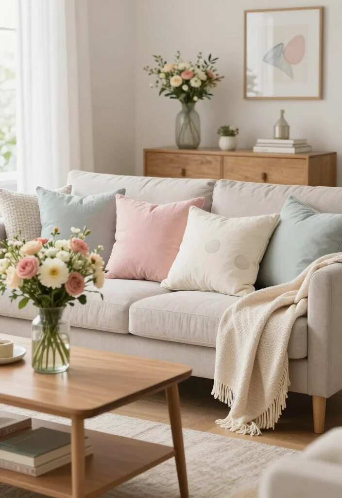 20 Cozy Living Room Ideas That'll Make You Want to Curl Up with a Book! - 17. Seasonal Decor 1