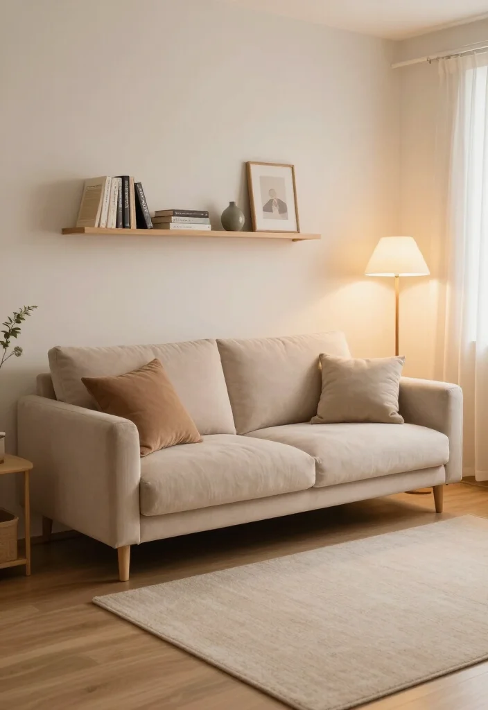 20 Cozy Living Room Ideas That'll Make You Want to Curl Up with a Book! - 18. Small Spaces, Big Comfort 1