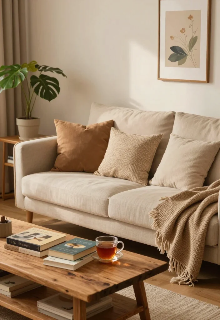 20 Cozy Living Room Ideas That'll Make You Want to Curl Up with a Book! - 20. Create a Cozy Atmosphere 1
