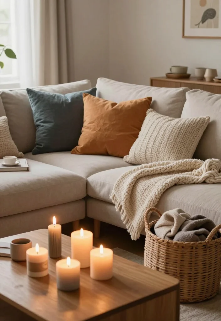 20 Cozy Living Room Ideas That'll Make You Want to Curl Up with a Book! - 8. Add Cozy Accessories 1